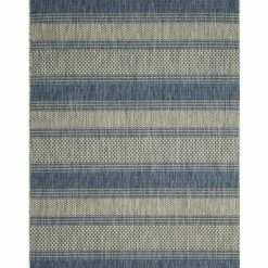 Safavieh Courtyard Gray And Navy 4' X 5'7 Area Rug