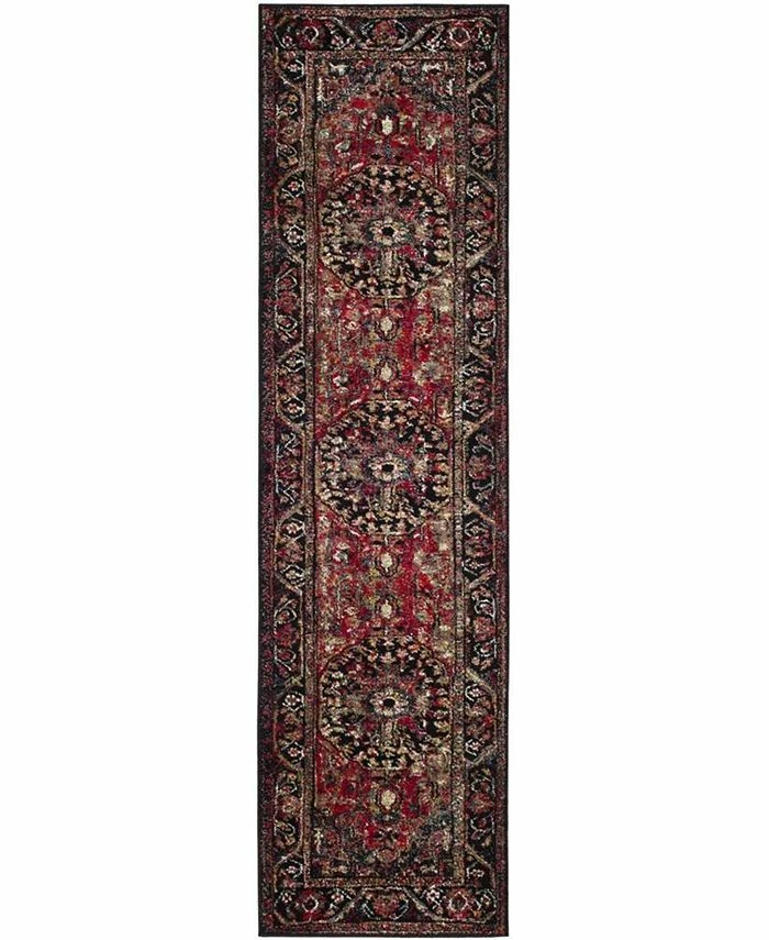 Safavieh Vintage Hamadan Red And Multi 2'2 X 22' Runner Area Rug
