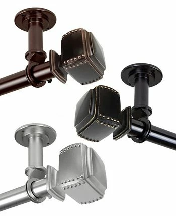 Rod Desyne Bennett 1 Ceiling Curtain Rod/Room Divider 120-170 - Image 2