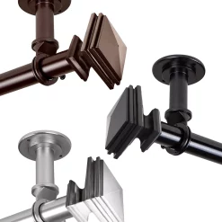 Rod Desyne Bedpost 1 Ceiling Curtain Rod/Room Divider