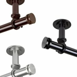 Rod Desyne Bun 1 Ceiling Curtain Rod/Room Divider 66-120