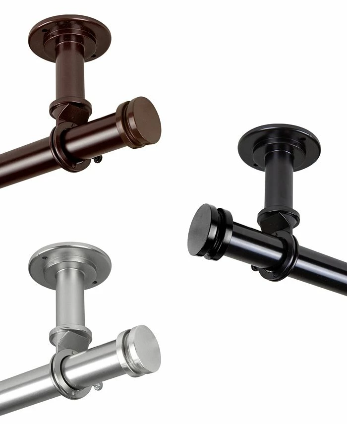 Rod Desyne Bun 1 Ceiling Curtain Rod/Room Divider 120-170