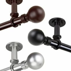 Rod Desyne Globe 1 Ceiling Curtain Rod/Room Divider 160-240