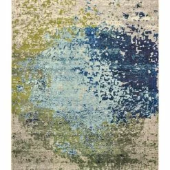 Bayshore Home Newwolf New2 Blue 7' X 10' Area Rug