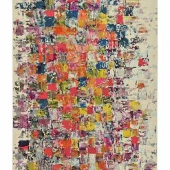 Bayshore Home Newwolf New3 Multi 7' X 10' Area Rug