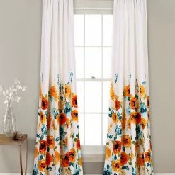 Lush Décor Percy Bloom Room Darkening 84x52 Window Panel Set