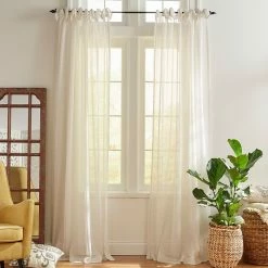Elrene Vienna Tie-Top Sheer Window Curtain
