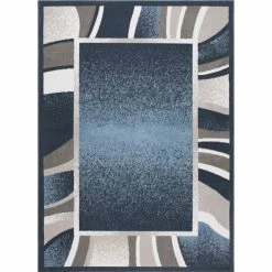 Global Rug Designs Loma LOM03 Blue 7'8 X 10'7 Area Rug
