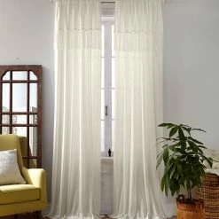 Elrene Calypso 52 X 84 Macramé Tassel Semi-Sheer Curtain Panel