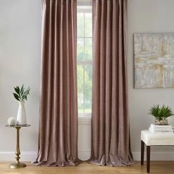 Elrene Carnaby 50 X 84 Distressed Velvet Curtain Panel
