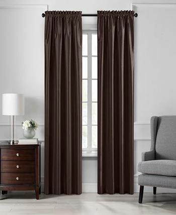 Elrene Colette 52 X 84 Faux Silk Blackout Curtain Panel - Image 3