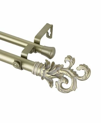 Rod Desyne Plume Double Curtain Rod 1 OD 120-170 Inch - Image 6