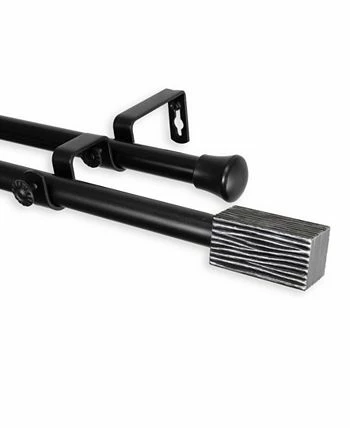 Rod Desyne Alder Double Curtain Rod 13/16 Inch Dia 48-84 Inch - Image 2