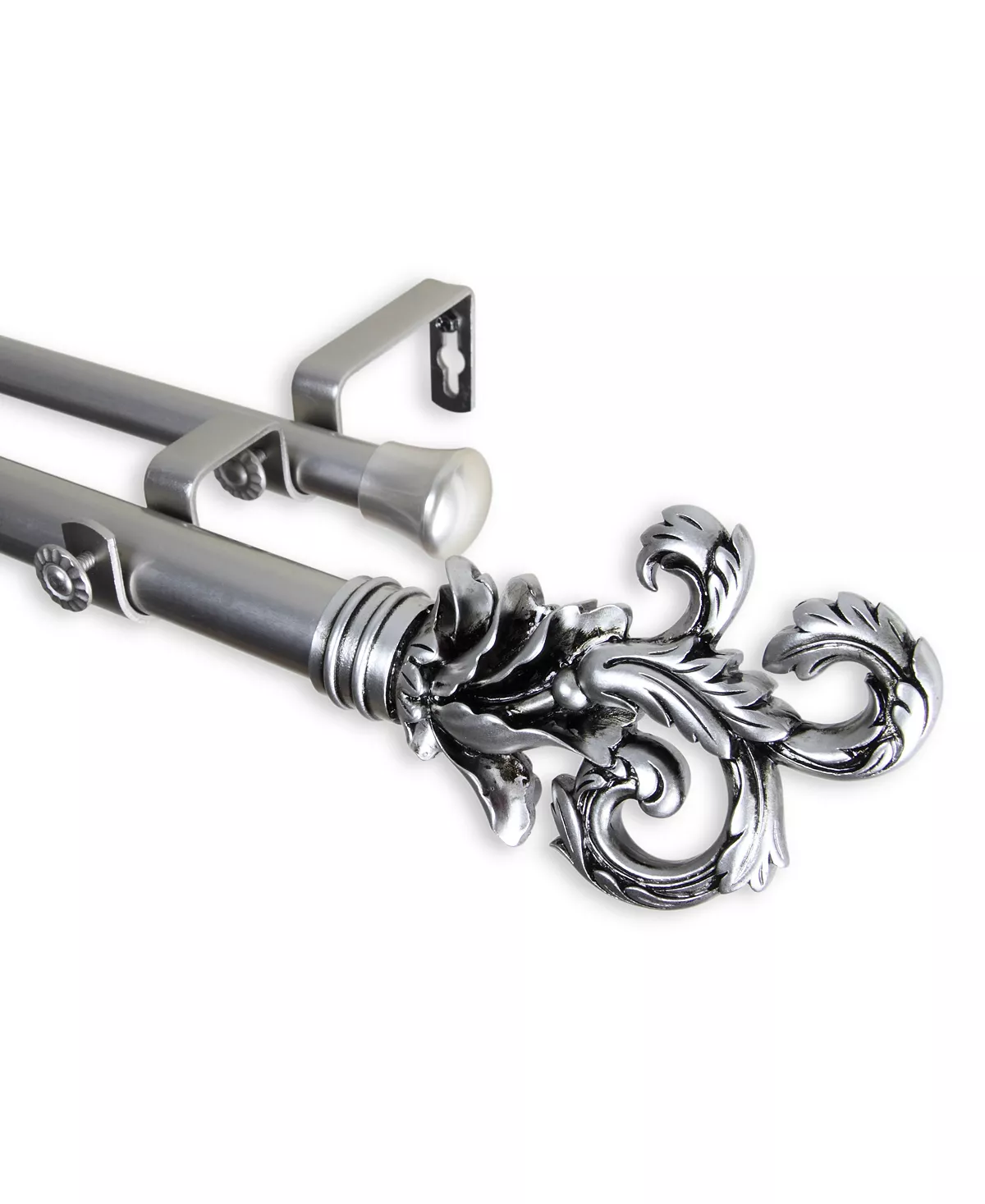 Rod Desyne Plume Double Curtain Rod 1 OD 28-48 Inch - Image 8