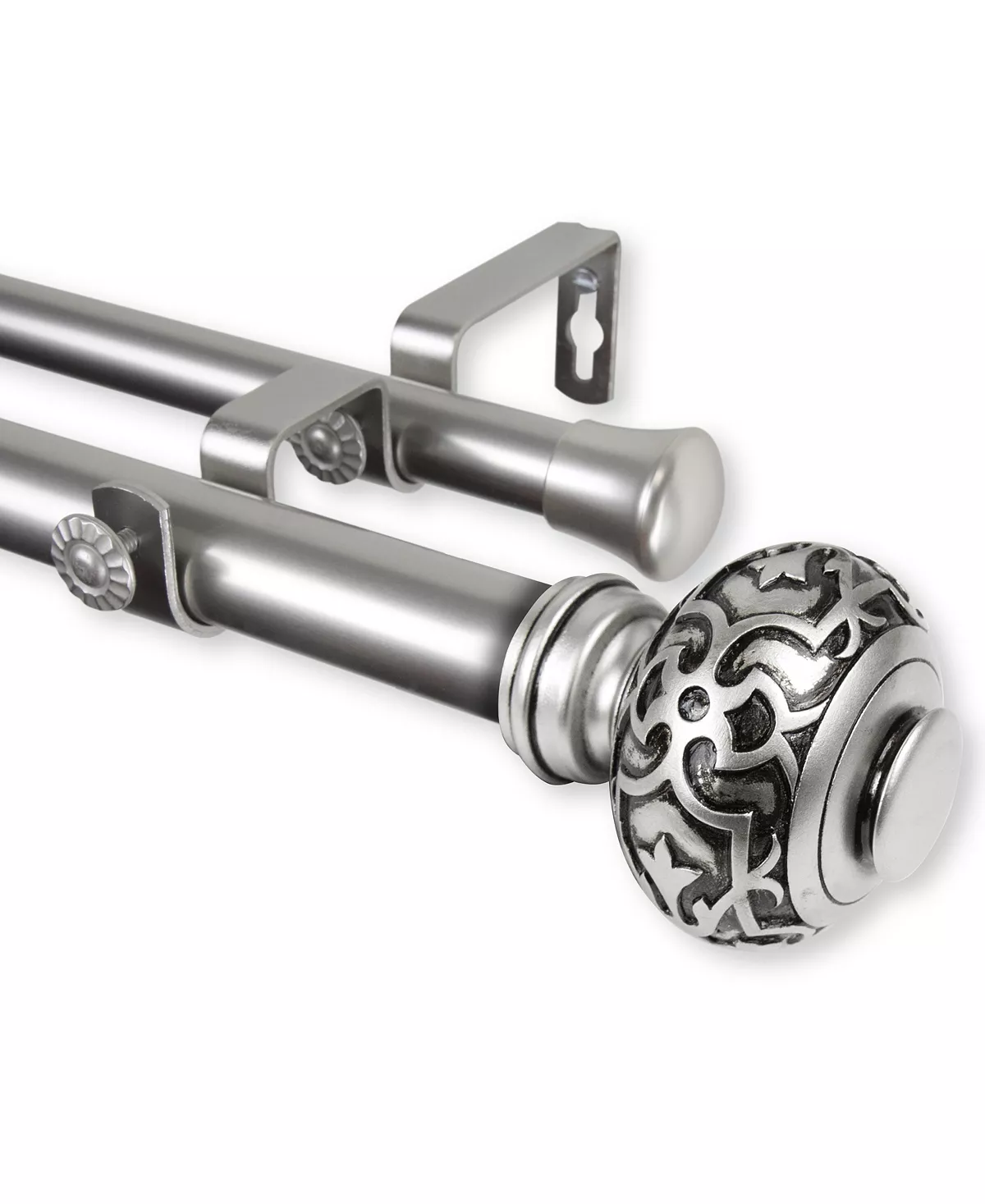 Rod Desyne Maple Double Curtain Rod 1 OD 160-240 Inch - Image 9