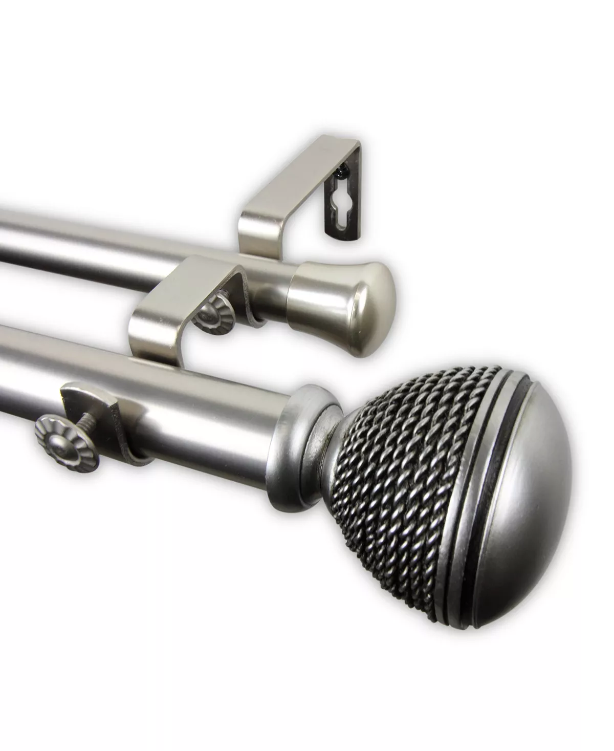 Rod Desyne Braided Double Curtain Rod 1 OD 28-48 Inch - Image 7