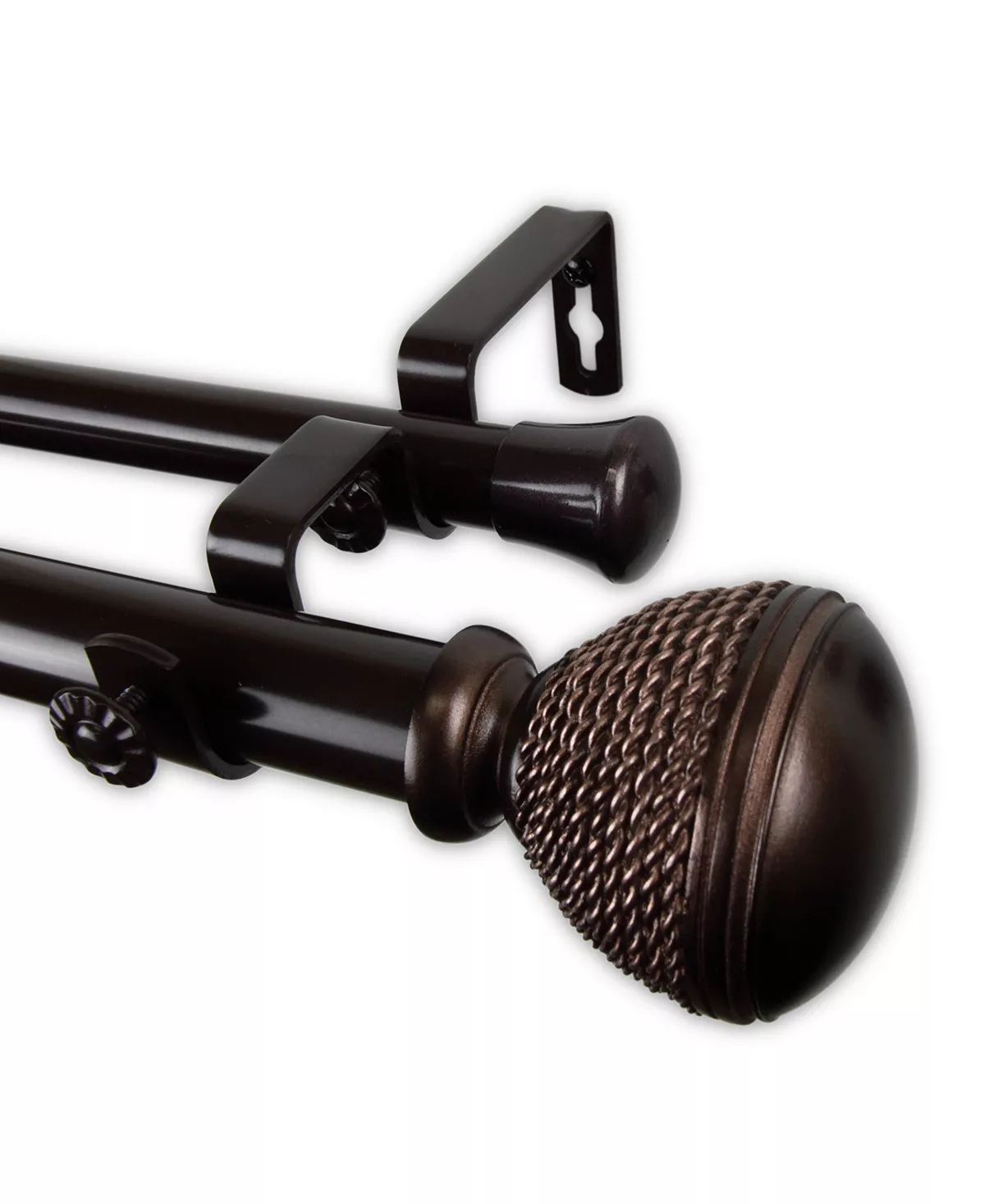 Rod Desyne Braided Double Curtain Rod 1 OD 48-84 Inch - Image 7