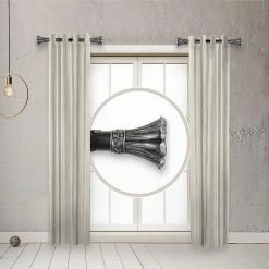 Rod Desyne Blossom 1 Side Curtain Rod 12-20 (Set Of 2)