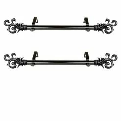 Rod Desyne Plume 1 Side Curtain Rod 12-20 (Set Of 2)
