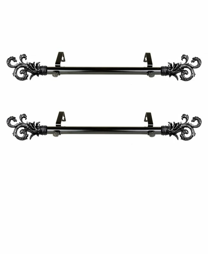 Rod Desyne Plume 1 Side Curtain Rod 12-20 (Set Of 2)