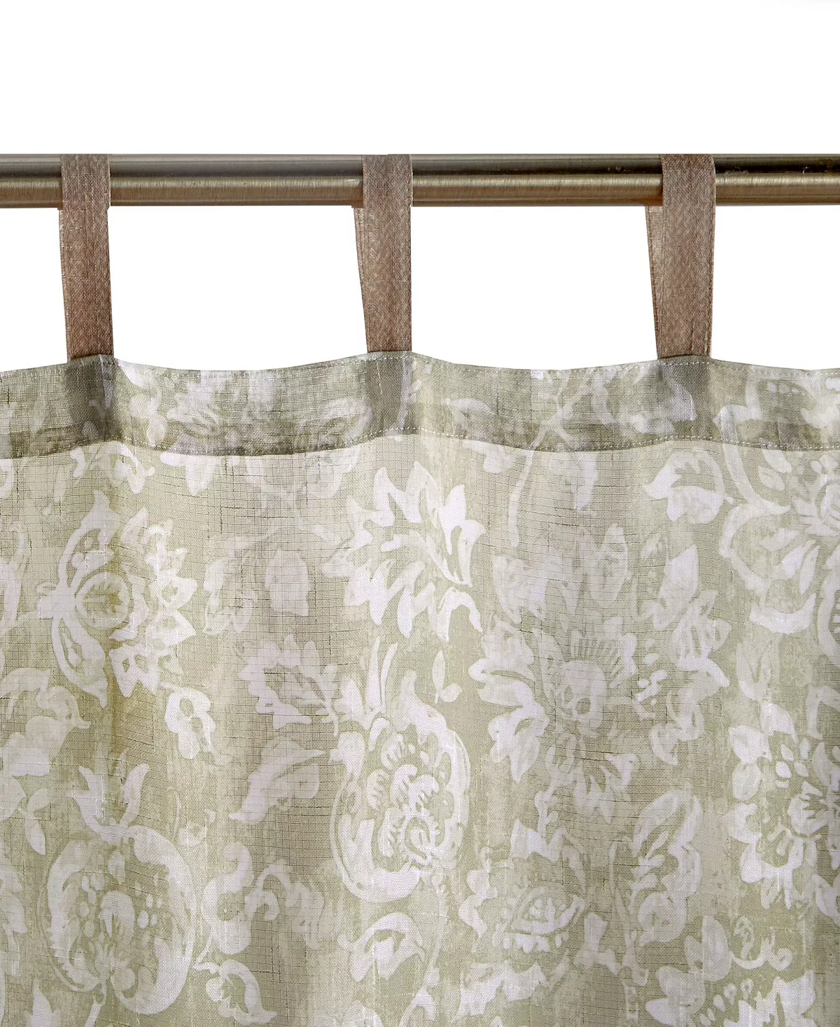 Elrene Verena Sheer Floral 52 X 95 Indoor/Outdoor Tab Top Curtain Panel - Image 4