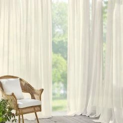 Elrene Darien Sheer 52 X 84 Indoor/Outdoor Tab Top Curtain Panel