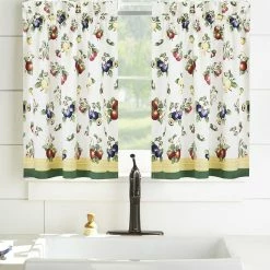 Villeroy & Boch French Garden 30 X 24 Tier Curtain Set