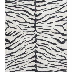 KM Home Velvet Touch Zebra 5'3 X 8'6 Area Rug