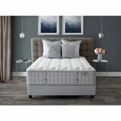 Hotel Collection By Aireloom Holland Maid Coppertech Silver Natural 14.5 Firm Mattress Set- Full, Created For Macy's