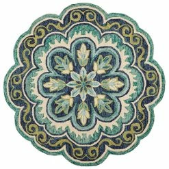 LR Home Adiance RDC54076 4' X 4' Round Area Rug
