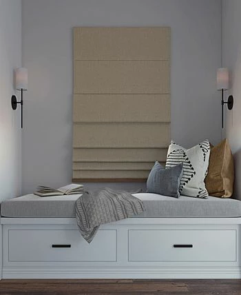 Sun Zero Pryer Textured 100% Blackout Cordless Roman Shade, 64 X 27 - Image 3