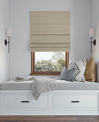 Sun Zero Pryer Textured 100% Blackout Cordless Roman Shade, 64 X 27 - Image 6