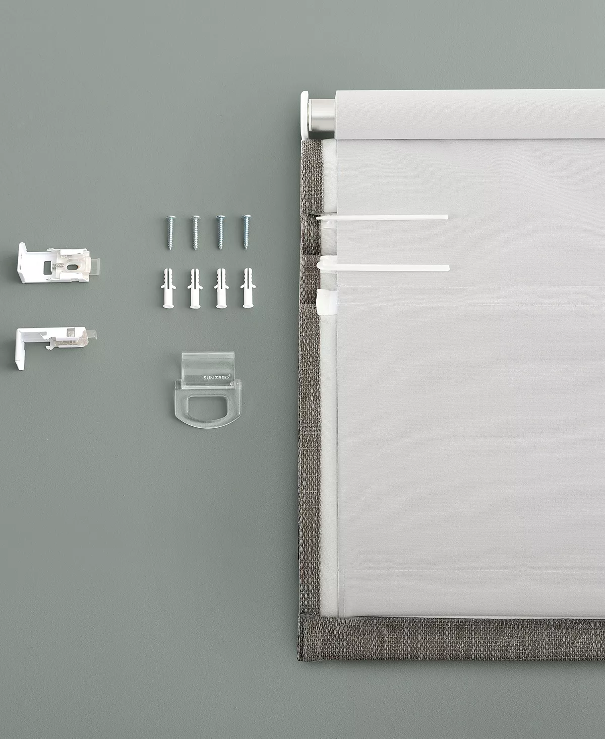 Sun Zero Pryer Textured 100% Blackout Cordless Roman Shade, 64 X 27 - Image 10