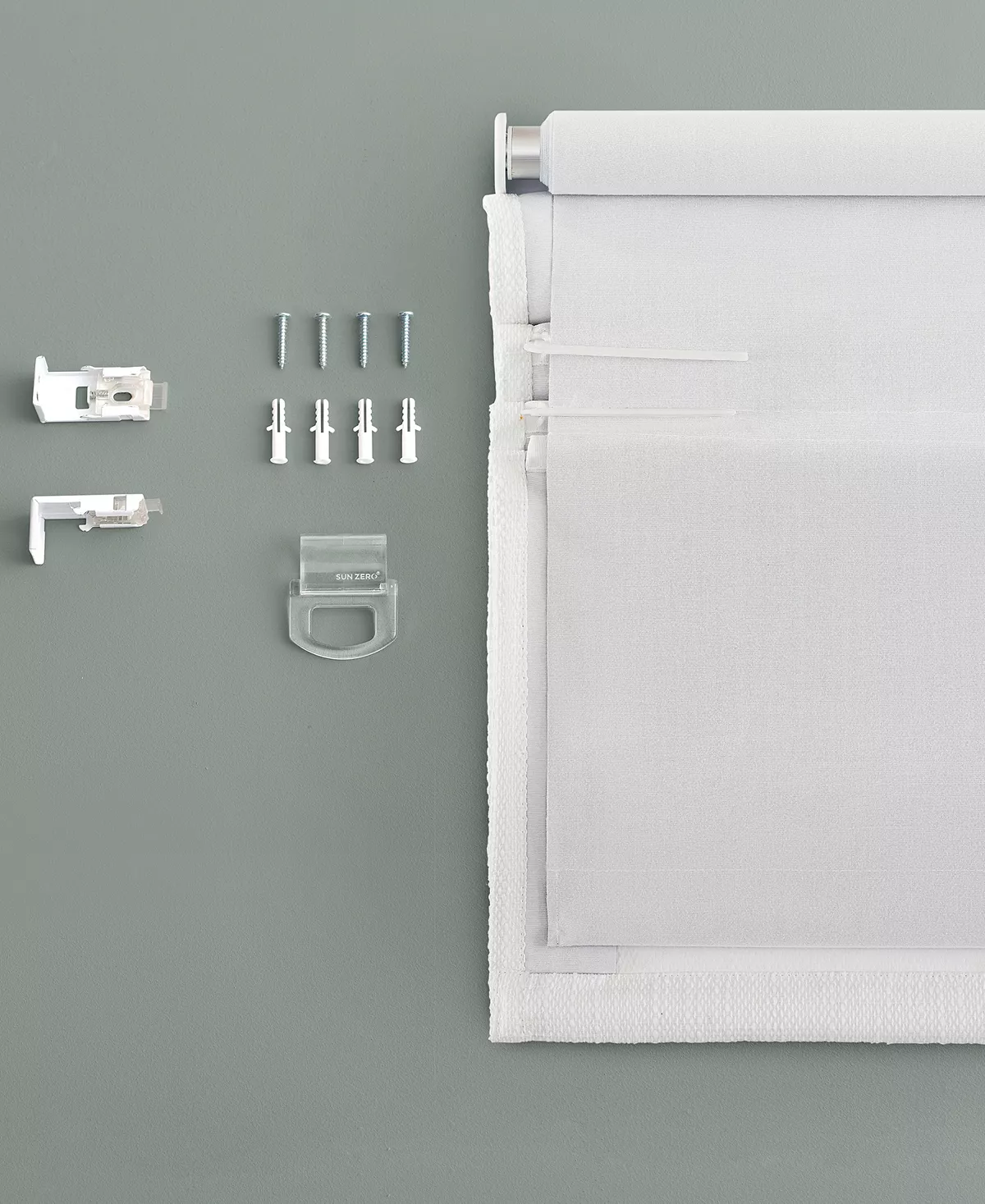 Sun Zero Pryer Textured 100% Blackout Cordless Roman Shade, 64 X 27 - Image 11