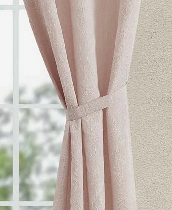 Jessica Simpson Groovy Paisley Textured Blackout Grommet Window Curtain Panel Pair With Tiebacks, 38 X 96 - Image 7