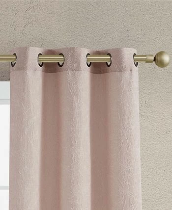 Jessica Simpson Groovy Paisley Textured Blackout Grommet Window Curtain Panel Pair With Tiebacks, 38 X 96 - Image 5