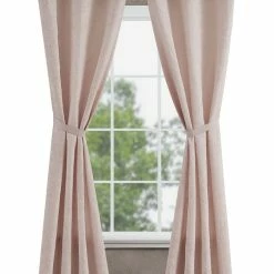 Jessica Simpson Groovy Paisley Textured Blackout Grommet Window Curtain Panel Pair With Tiebacks, 38 X 96