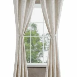 Jessica Simpson Tallulah Textured Blackout Grommet Window Curtain Panel Pair With Tiebacks, 38 X 84