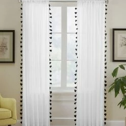 Elrene Bianca Cotton 52 X 84 Window Panel
