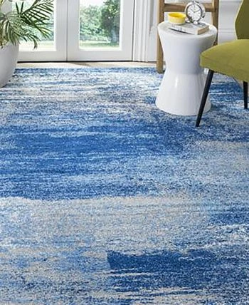 Safavieh Adirondack Silver And Blue 8' X 8' Square Area Rug - Image 2