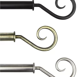 Rod Desyne Curl Drapery Rod 0.8125 Diameter 120 - 170