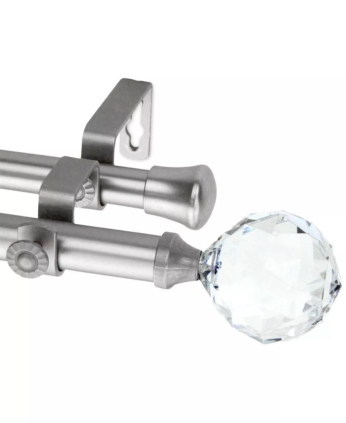 Rod Desyne Faceted Drapery Double Rod 0.8125 Diameter 48 - 84 - Image 3