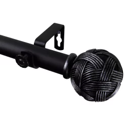 Rod Desyne Twine Single Curtain Rod 160-240''