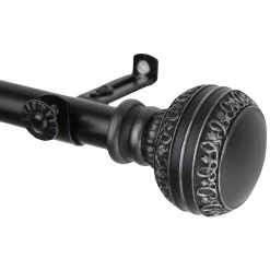 Rod Desyne Ornament Single Curtain Rod 120'' - 170''