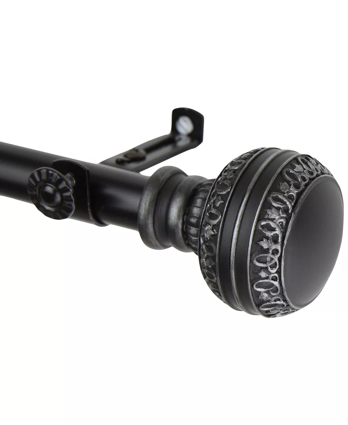 Rod Desyne Ornament Single Curtain Rod 120'' - 170''