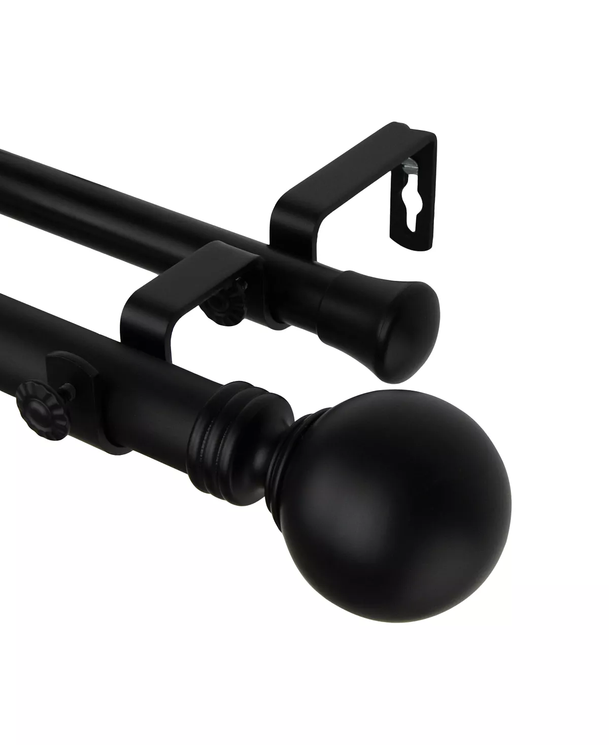 Rod Desyne Globe Double Curtain Rod 120-170'' - Image 2