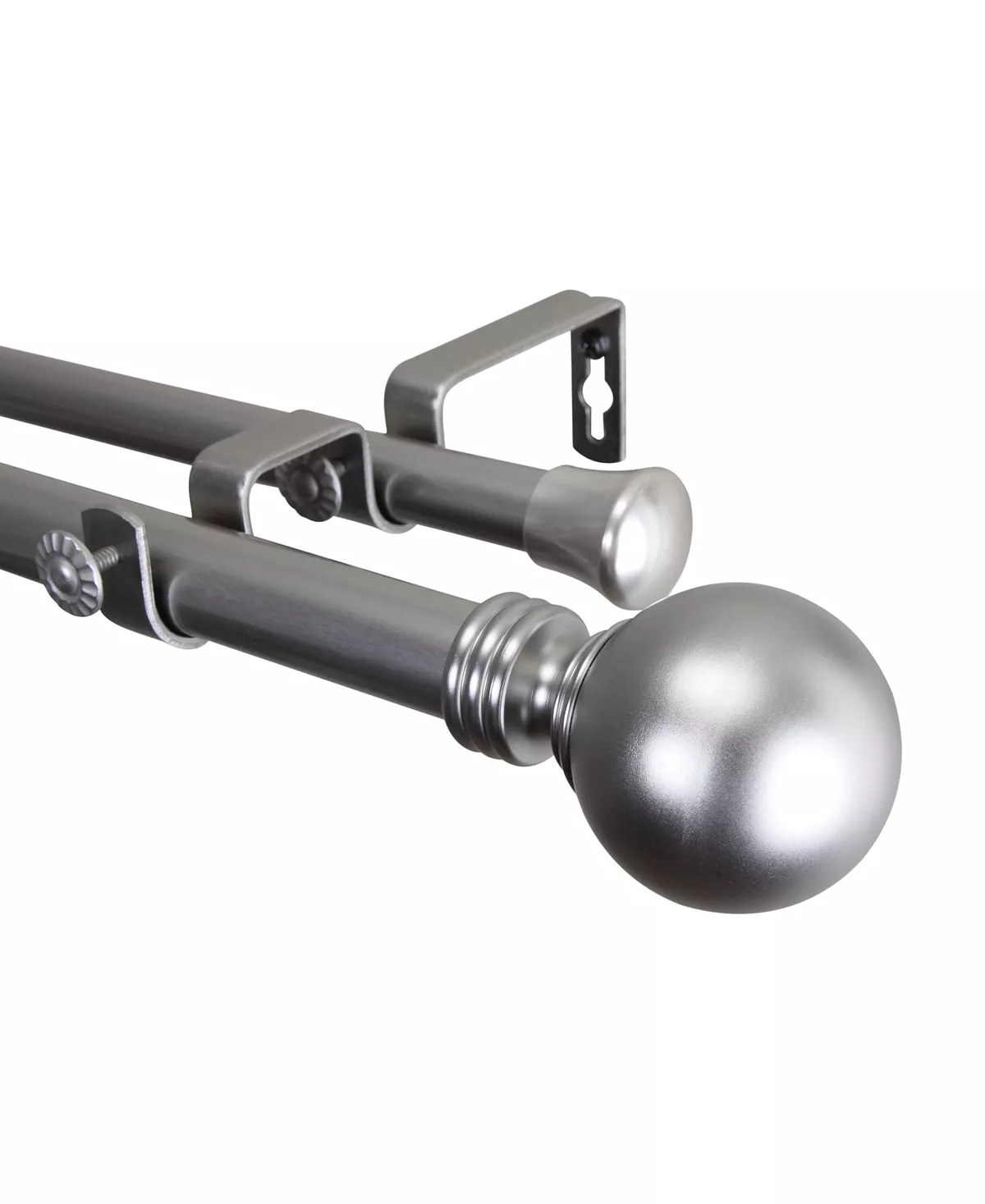 Rod Desyne Globe Double Curtain Rod 120-170'' - Image 3