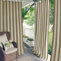 Elrene Highland Stripe Indoor/Outdoor 50 X 84 Panel