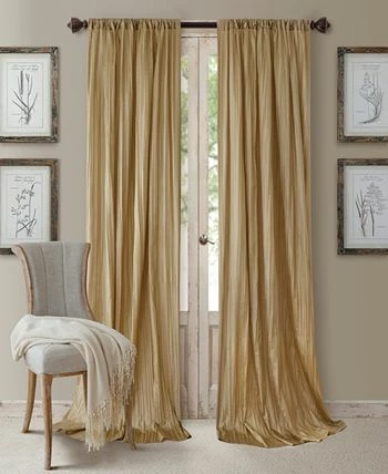 Elrene Athena Rod Pocket 52 X 84 Pair Of Curtain Panels With Scarf Valance, Set Of 3 - Image 3