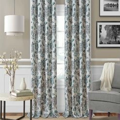Elrene Sorrento Blackout Linen 52 X 84 Window Panel